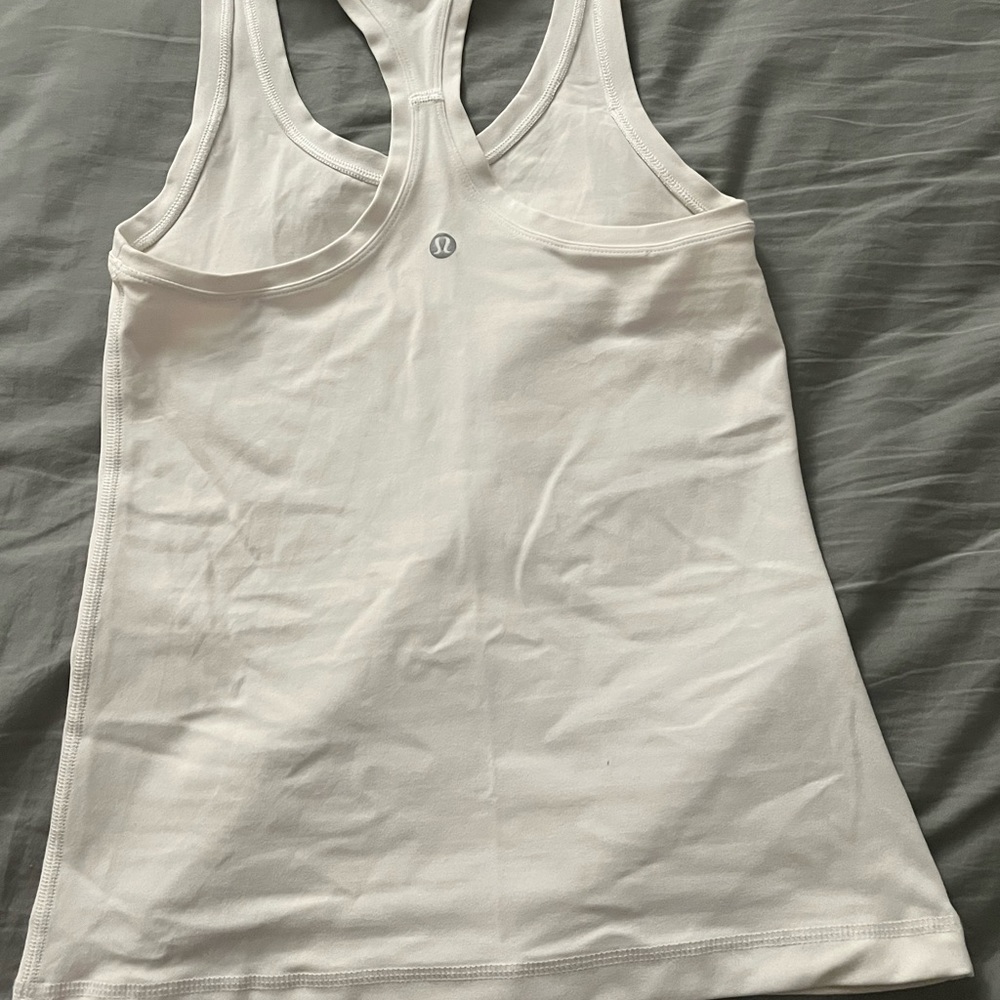 lululemon athletica White Racerback Tank Top